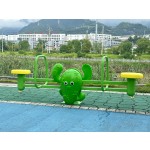 Playground Equipment Manufacturer - Plastic Seat Metal Seesaw for Kids