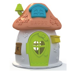 Playground Equipment Supplier - Farm Windmill Shape Plastic Play House