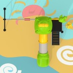 Playhouse Supplier - Pink Mushroom Playhouse with Slide Equipment