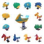 Playground Toy Supplier - Funny Educational Cartoon Spring Rider