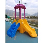 Slide Equipment Factory - Safe Stump Shaped Rotating Slide for Daycare