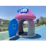 Playground Equipment Supplier - Farm Windmill Shape Plastic Play House