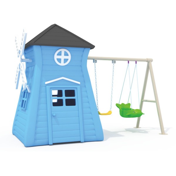 Playhouse Factory - Cartoon Bear Shape Outdoor Playground Equipment