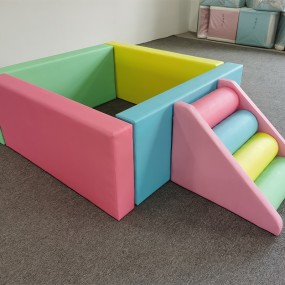 Ball Pool Supplier - Macaron Series Portable Rental Baby Soft Pits