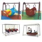 Swing Sets Supplier - Portable Colorful Circular Garden Swing
