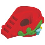 Playground Slide Supplier - High Quality Elephant Shaped Double Slide