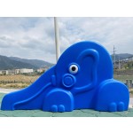 Playground Equipment Factory - Eco-Friendly Cartoon Elephant Simple Slide