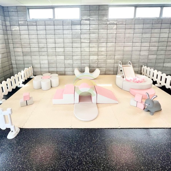 Ball Pit Sets Supplier - Pink White Rental Soft Play for Garden