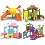 Playground Equipment Manufacturer - School Daycare Adventure Plastic Slide