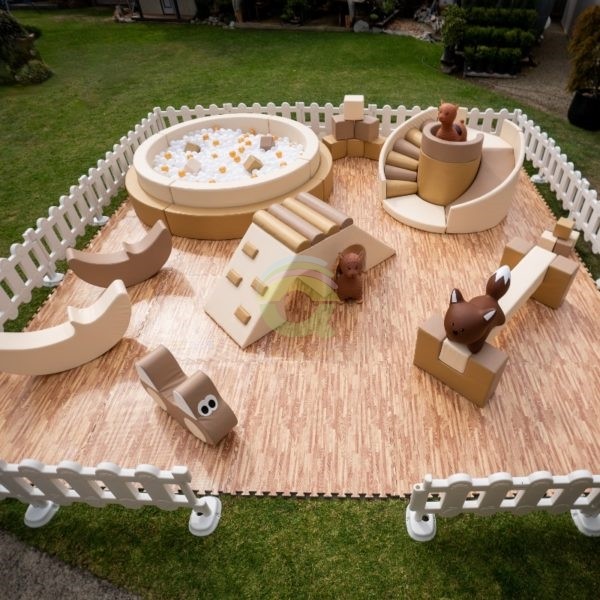 Playground Set Supplier - Mobile Brown Foam Soft Play for Party