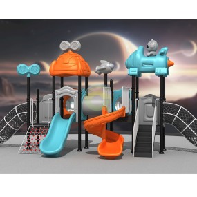 Plastic Slide Manufacturer - HDPE Large Space Theme Playground Slide