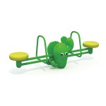 Playground Equipment Manufacturer - Plastic Seat Metal Seesaw for Kids