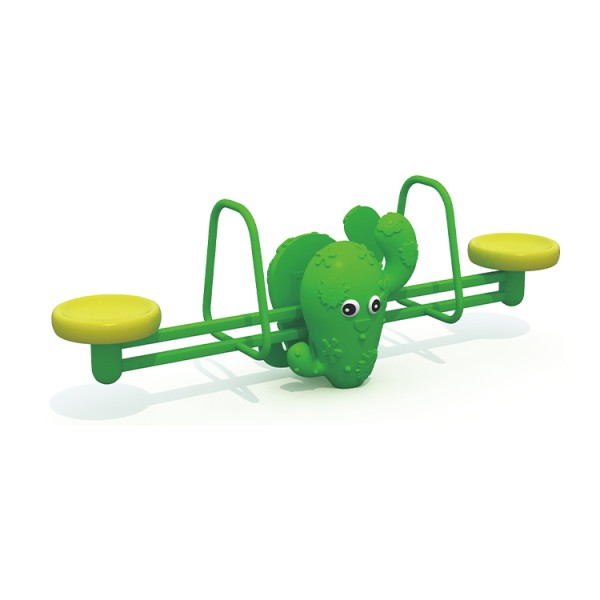 Playground Equipment Manufacturer - Plastic Seat Metal Seesaw for Kids