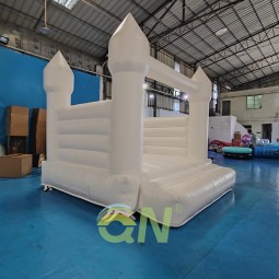 Inflatable Castle Manufacturer - Pure White Portable Jumping Castle