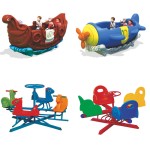 Carousel Ride Supplier - Indoor Outdoor Plastic Merry-Go-Round