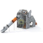 Playground Slide Factory - Elephant Animals Climbing Slide for School