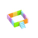 Ball Pool Supplier - Macaron Series Portable Rental Baby Soft Pits