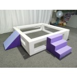 Softplay Set Supplier - Transparent Window Slide and Ball Pit Set