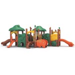 Playground Equipment Manufacturer - New Design Jungle Themed Plastics Slide