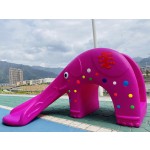 Slide Equipment Factory - Portable Cartoon Animal Baby Plastic Slides