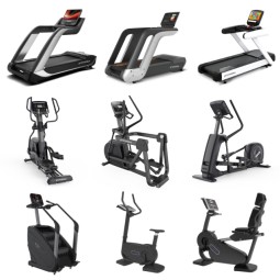 Gym Equipment Supplier - Commercial Cardio Set with Treadmill Elliptical
