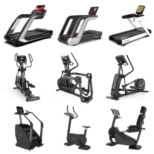 Gym Equipment Supplier - Commercial Cardio Set with Treadmill Elliptical