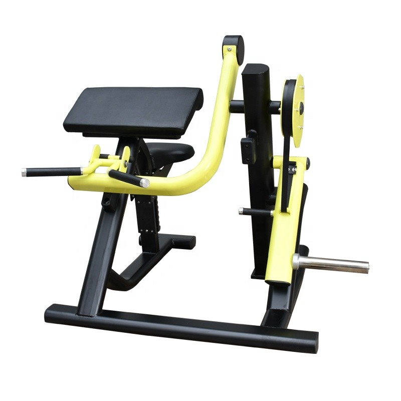 Strength Trainer Factory - Plate Loaded Seated Bicep Curl Machine