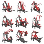 Gym Equipment Supplier - Plate Loaded Chest Legs Back Machines