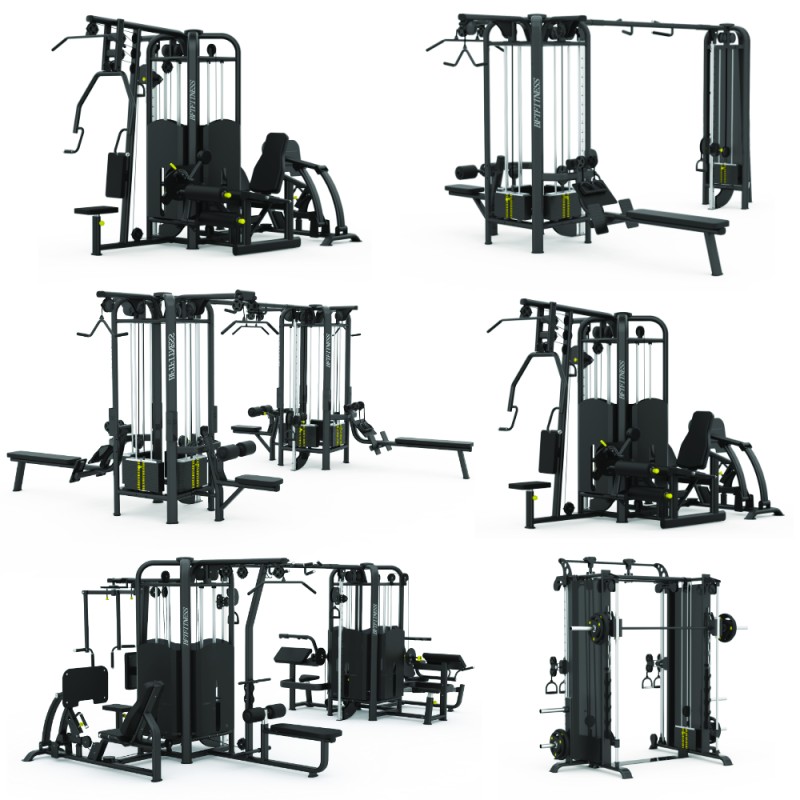 Fitness Equipment Factory - All in One Smith Power Rack Machine