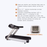 Exercise Machine Factory - LED Display Curved 3hp Walking Treadmill