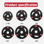 Barbell Plate Factory - Cast Iron Coated 30mm Hole