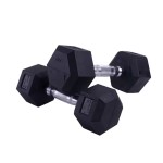 Gym Dumbbell Manufacturer - Black Hexagonal Adhesive Iron