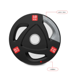 Weight Bar Supplier - Three-Hole Solid Iron Rubber