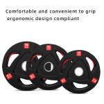 Weight Bar Supplier - Three-Hole Solid Iron Rubber