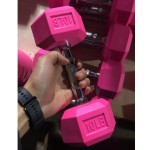 Dumbbell Factory - Chrome Cast Iron Hexagon Rubber