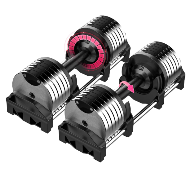 Adjustable Dumbbell Factory - 24KG 32KG Steel Electroplated