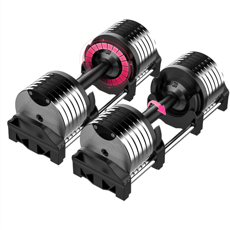 Adjustable Dumbbell Factory - 24KG 32KG Steel Electroplated