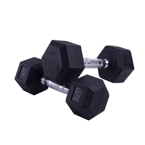 Rubber Dumbbell Manufacturer - Solid Hexagonal 2.5KG Weight