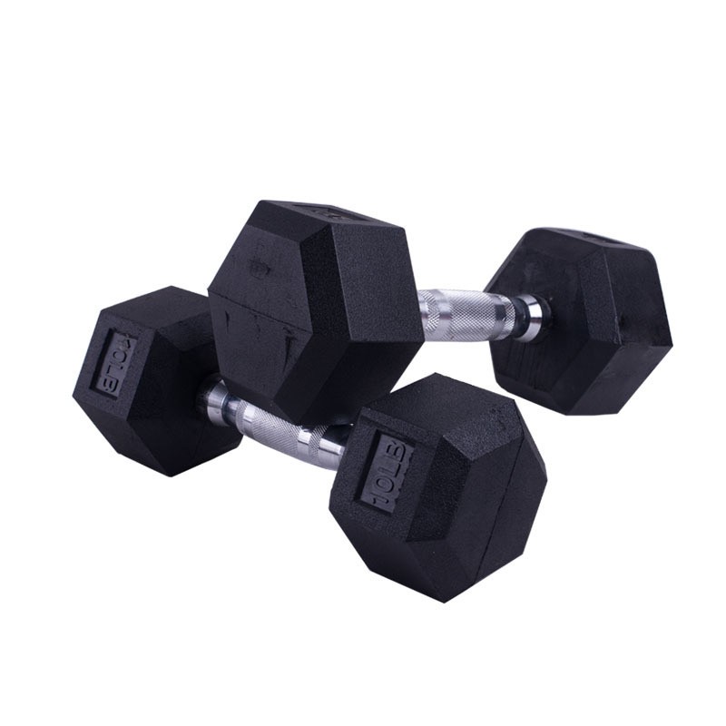 Rubber Dumbbell Manufacturer - Solid Hexagonal 2.5KG Weight