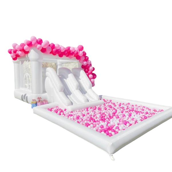 Bounce Castle Supplier - Commercial White Wedding PVC Ball Pool
