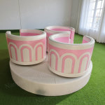 Soft Play Equipment Supplier - Three Kids Electric Spin Ride Cup