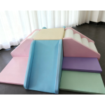 Playground Equipment Supplier - Dreamy Pastel Climb Slide Tunnel Set