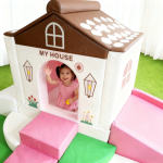 Playground Equipment Manufacturer - Farmyard House Slide Crawl Ball Pit