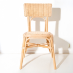 Rattan Chair Factory - Blue Pink Wicker Rattan Dining Bow Chairs