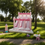 Bounce House Manufacturer - Triple Slide Castle Ball Pit House