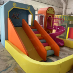 Play House Manufacturer - Pink Castle with Rotating Slide Soft Play