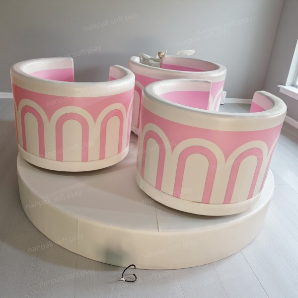 Soft Play Equipment Supplier - Three Kids Electric Spin Ride Cup