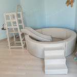 Ball Pit Supplier - Commercial Circular Soft Play Pit with Slide