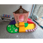 Playground Equipment Manufacturer - Farmyard House Slide Crawl Ball Pit