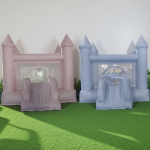 Inflatable Playground Manufacturer - Pastel Jumper with 6ft Slide